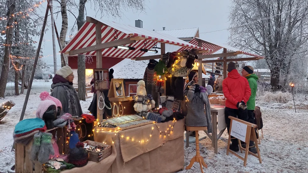 Julmarknad i Ersnäs.