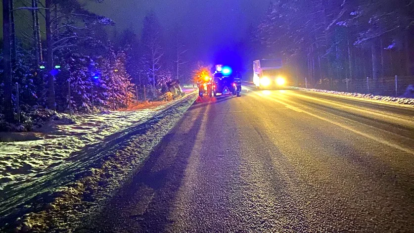 Olyckan inträffade strax före 19.30 på tisdagen.