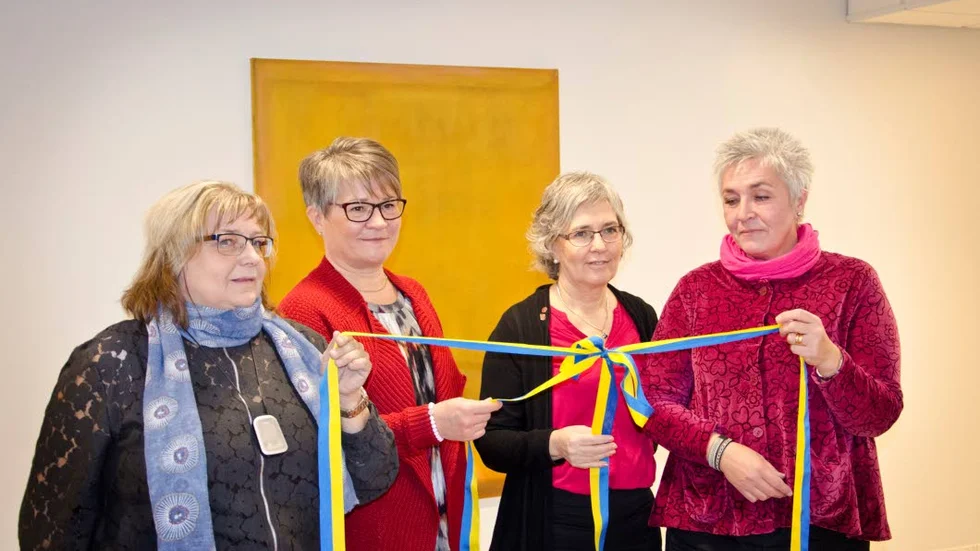 INVIGNING. Lena Junros-Nilsson, Katinka Sundqvist-Apelqvist, Jeanette Wäppling och Ann-Charlotte Yngström.