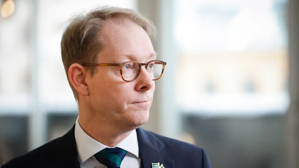 Frågestund i riksdagen med bland andra utrikesminister Tobias Billström (M).