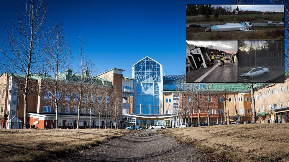 INGA ALLVARLIGA SKADOR. Trots mängden trafikolyckor under morgonen så skadades ingen allvarligt. Fyra personer skadades lindrigt.