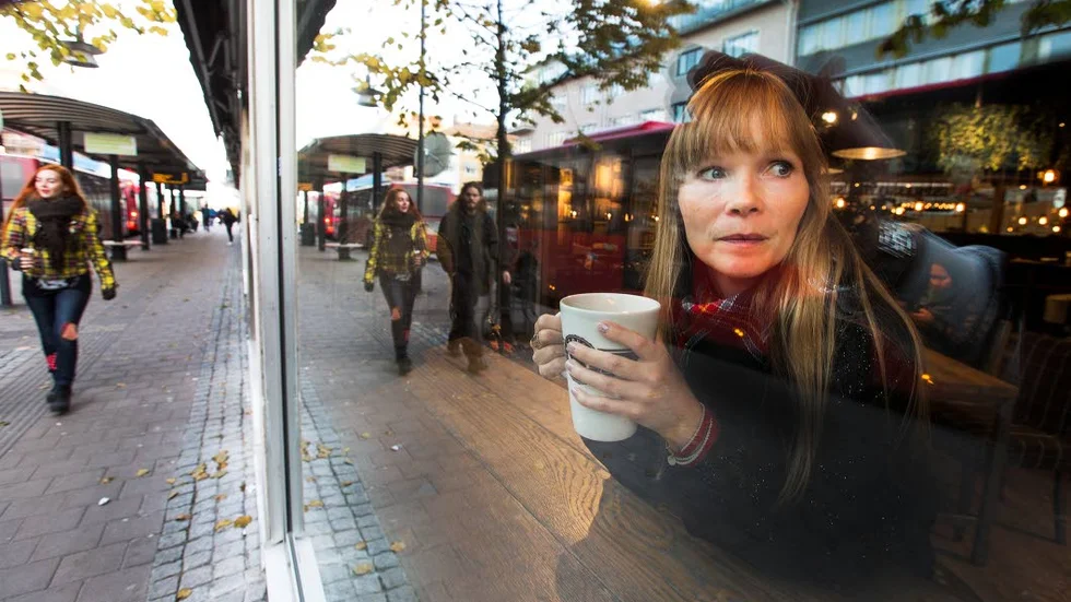 deckardags. Ann-Helén Laestadius bär på ett deckarmanus med brottsplats Kiruna och samisk                              utgångspunkt.