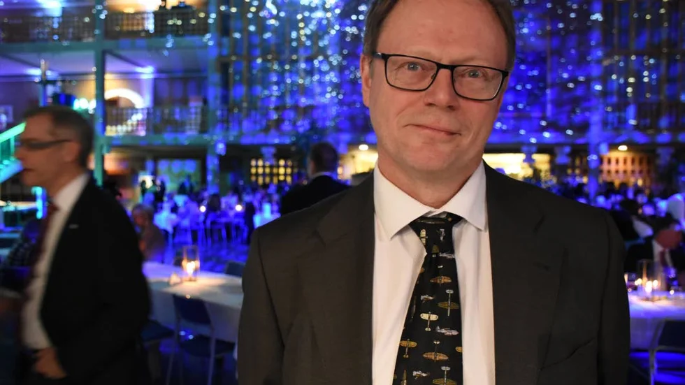 IMPONERAD. Olle Persson, som arbetar på LTU:s rymdcampus, besökte Kirunagalan för första gången. "Jag är mycket imponerad och nöjd". Han säger att han "garanterat" kommer tillbaka nästa år.