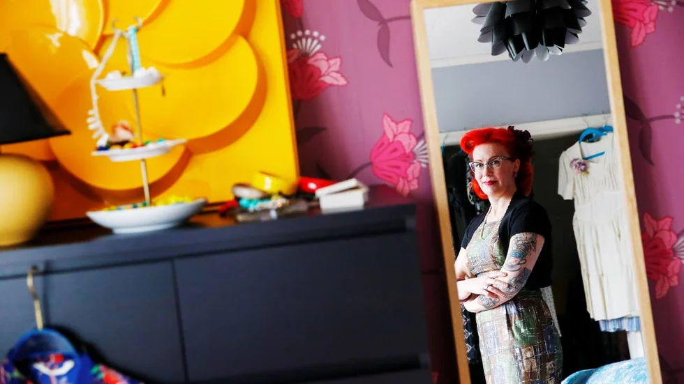 Linda Johansson använder ord som vintage, rockabilly och pinup när hon beskriver sin stil. Inspiration hämtar hon från sociala medier som Instagram och Pinterest.