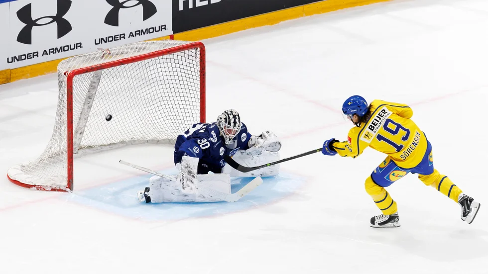 Marcus Sörensen avgjorde matchen mot Finland.