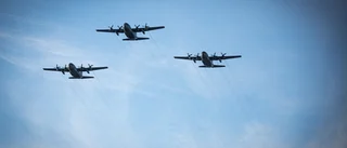 TV: Se när de tre Herculesplanen flyger över Linköping