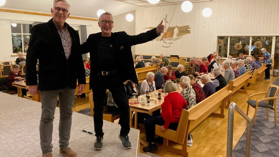 Underhållarna Lars-Åke Aldrin och Staffan Lundström var i högform.