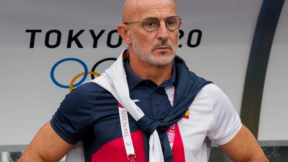 Luis de la Fuente tar klivet upp från U21 till herrlandslaget i Spanien. Arkivbild.