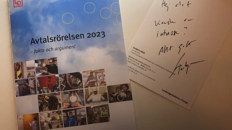 LO, Landsorganisationen, har tagit fram en broschyr med fakta och argument inför årets avtalsrörelse.