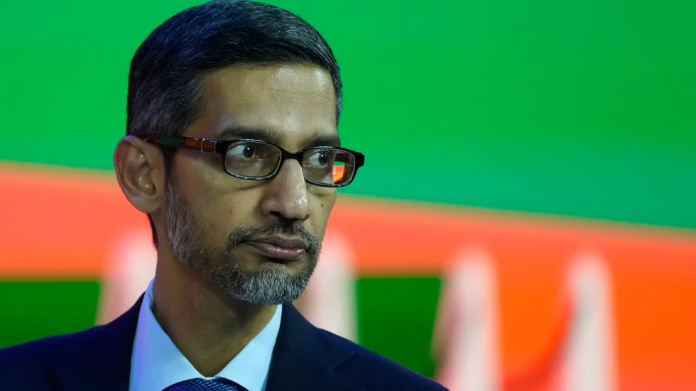 Googles vd Sundar Pichai. Arkivbild.