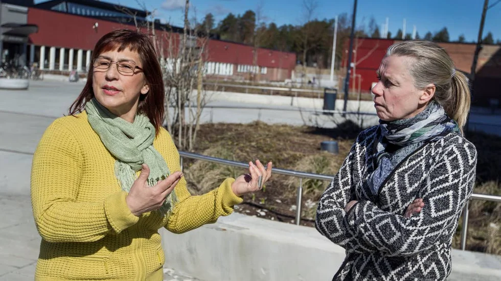 TRYGGHET. Huda Sadoon, Sura Khalid och Mayad Jasim blir förskräckta inför tanken att Hertsö hälsocentral skulle läggas ned. Som trebarnsmammor har de sin trygghet på mödravårdscentralen och barnavårdscentralen där.