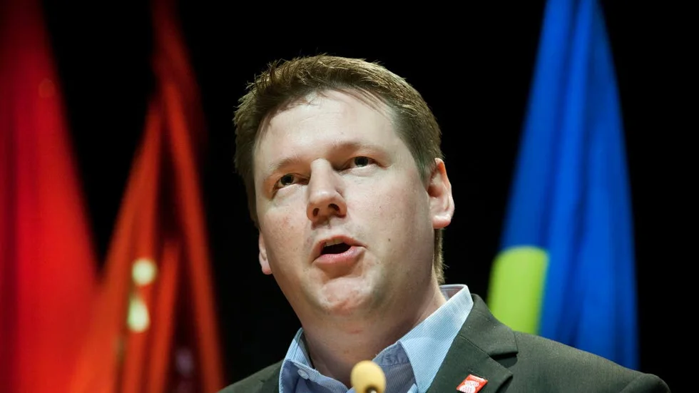 Tobias Baudin är vice ordförande i LO. Han kommer ursprungligen från Luleå.