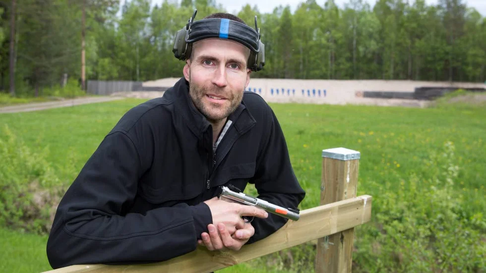 Medaljman. Tommy Hansen, Boden siktade rätt.
