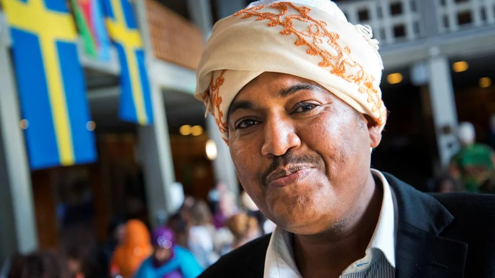 Roligt. "Det är roligt att vara tillsammans med andra och lära känna de eritreaner som finns här", säger Idris Abdulwhab.