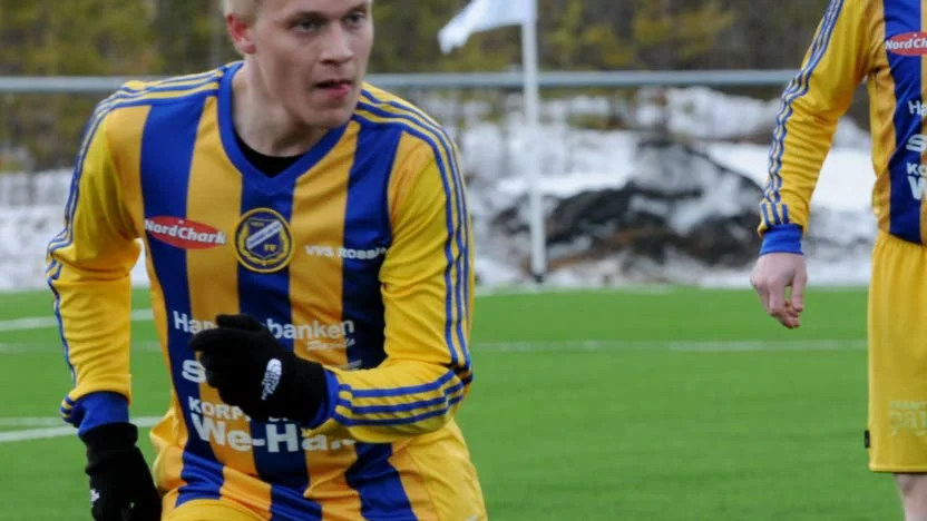 Målskytten. Joel Hiltunen gav hemmalaget ledningen – och höll på att kvittera i slutsekunderna.
