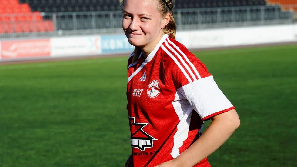Vinnare. Fanny Lindgren blev snuvad på målet men var glad ändå.