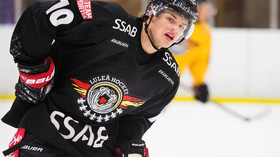På plats. Efter utlåningen till HV71 är Malte Strömwall tillbaka i Luleå – för att stanna.