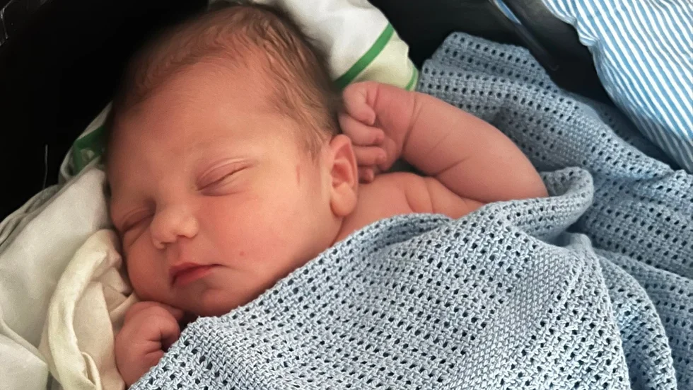 Årets första bebis i Skellefteå föddes klockan halv åtta på nyårsdagen.