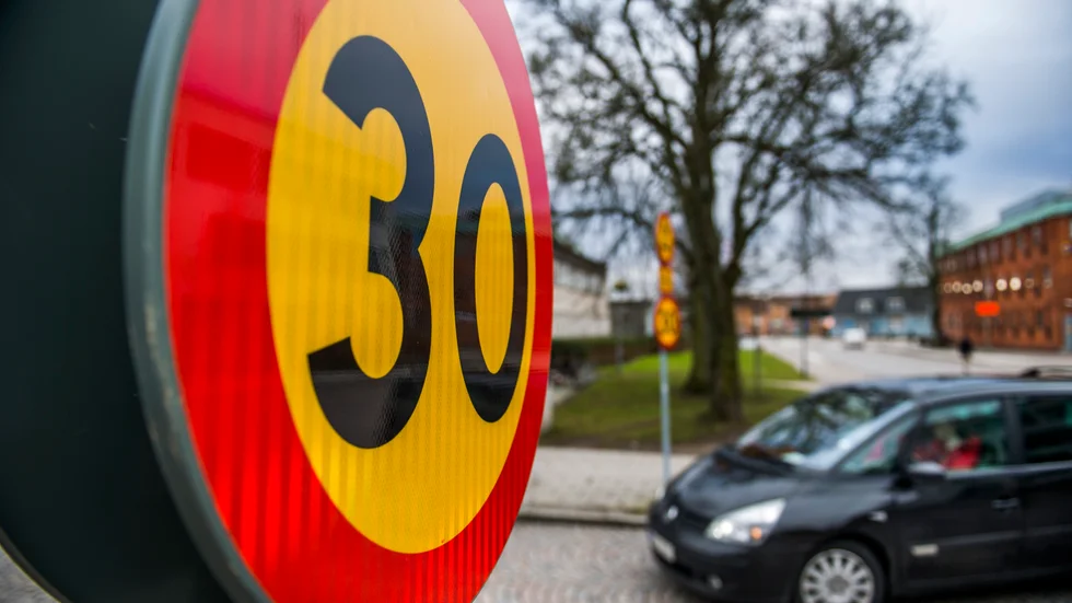 Sänkt hastighet gläder skribenten. Bilden är inte från den aktuella platsen.