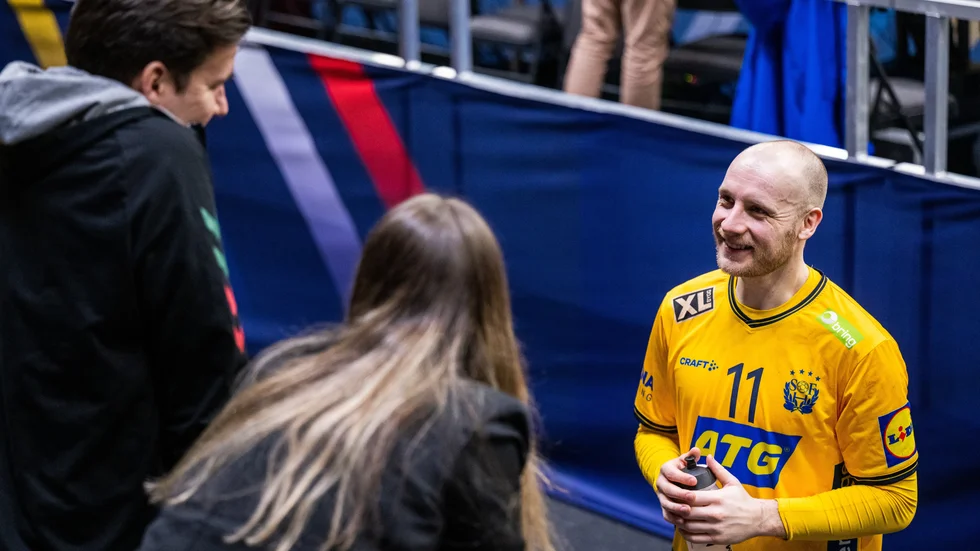 Daniel Pettersson gjorde två mål i VM-premiären mot Brasilien i ett fullsatt Scandinavium, där han hade nära och kära på plats.