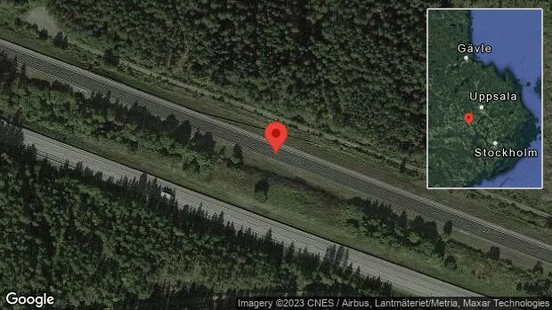 Fordon stillastående på E18