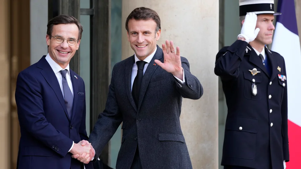 Statsminister Ulf Kristersson besöker Paris och president Emmanuel Macron med anledning av det svenska EU-ordförandeskapet.