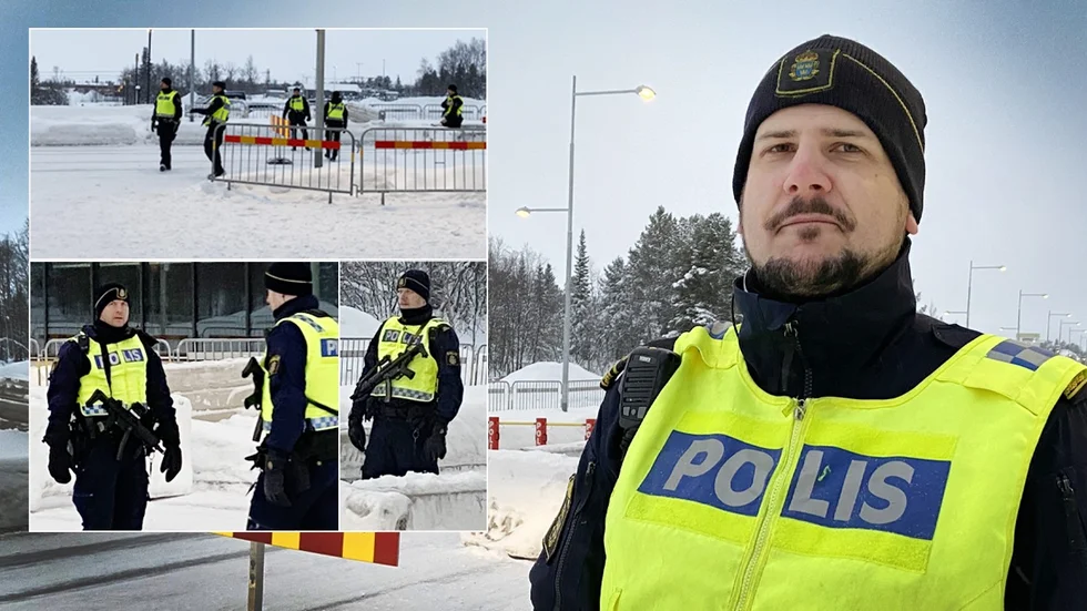 Kirunaborna vaknade till avspärrade gator och ett stort polisuppbåd på torsdagsmorgonen.