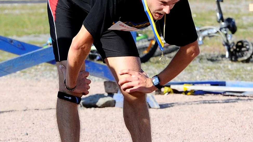 Pustar ut. Peter Fredriksson vann Granlunkens millopp med tiden 35,23 minuter.