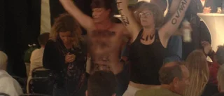 Nakenchock i Almedalen