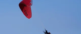 Han störtade vid skärmflygningen