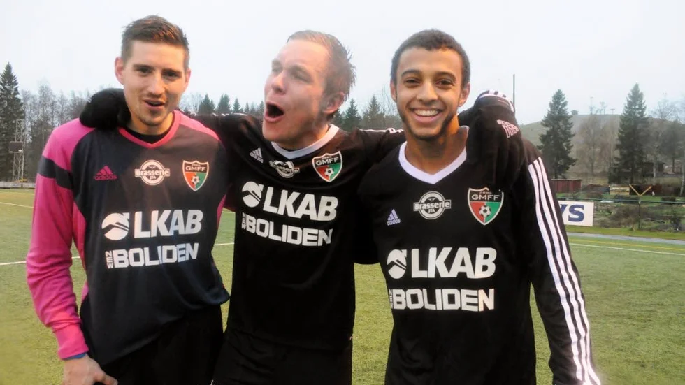 Simon Landström, Mikael Jannok och Karl Cunningham.