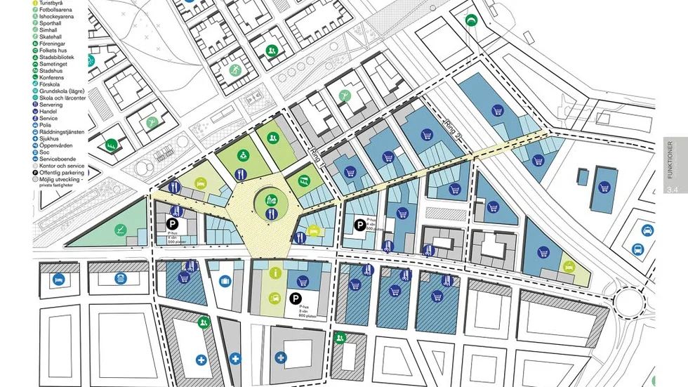 FRAMTIDEN? Kirunas nya centrum som det ser ut i det vinnande förslaget.