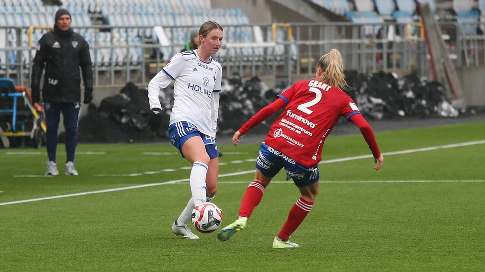 Chelsie Dawber gjorde sin första match från start i IFK Norrköping i matchen mot Vittsjö och blev målskytt direkt.