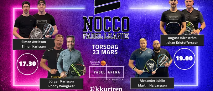 Se veckans omgång från Nocco Padel League