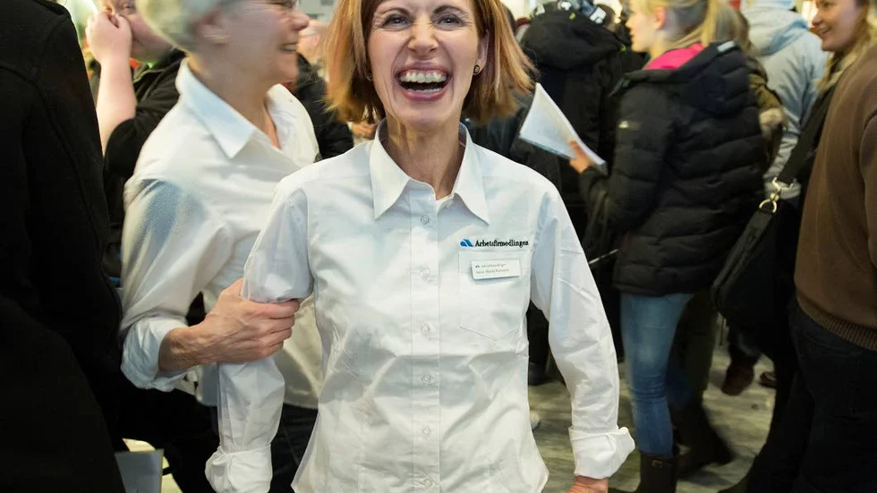 Anna-Maria Karlsson tycker att mässan är bland det roligaste i hennes yrke som arbetsförmedlare.