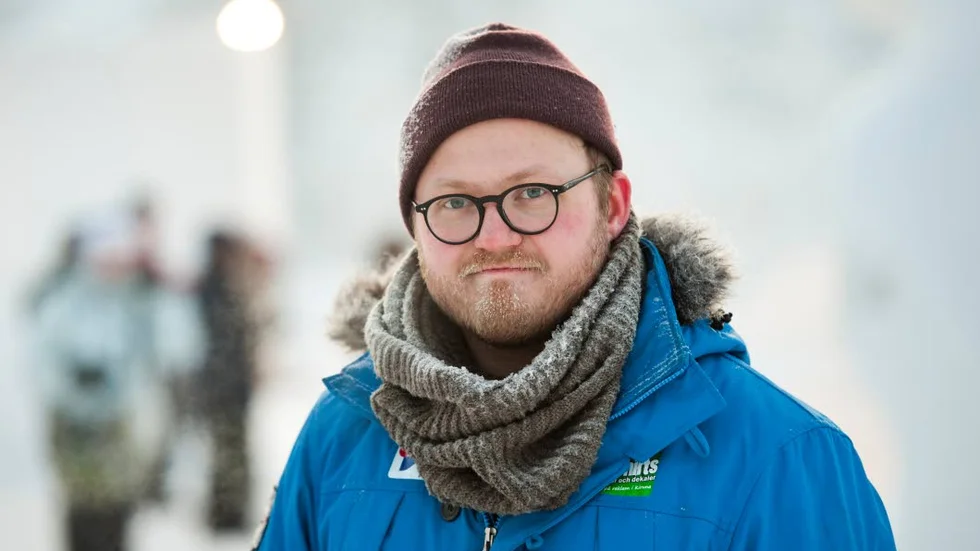 Viktor Mattsson, festivalgeneral även på vintern.