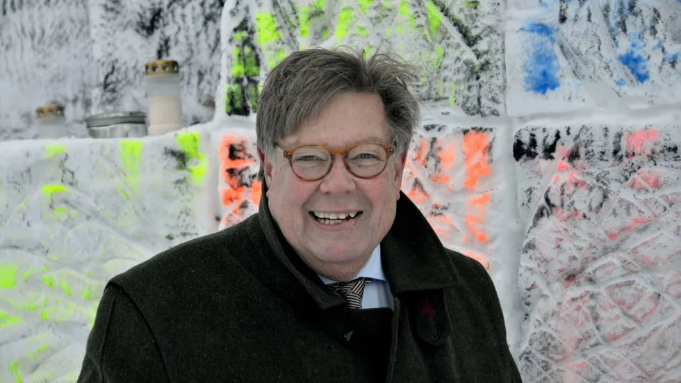 Claes-Göran Österlund är styrelseordförande för Barncancerfonden och besöker Kiruna på internationella barncancerdagen.