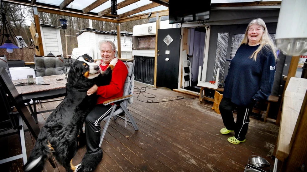 Agneta Aldenfors och Marko Plymkvist bor på Vilsta camping på heltid.