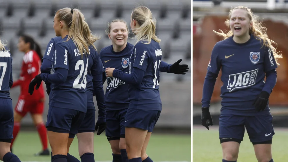Stina Niklason är assisterande tränare i Eskilstuna Uniteds F17-lag på Gothia Cup.