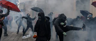 Färre demonstranter än väntat i Frankrike