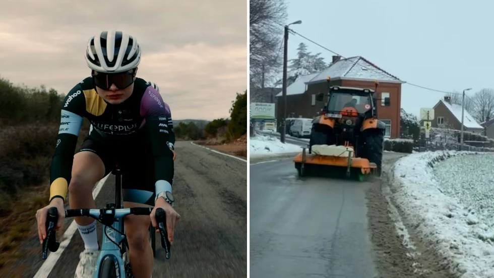 Karin Söderqvist första tävling snöade bort.