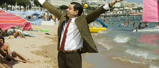 Mr Bean gör ett präktigt magplask