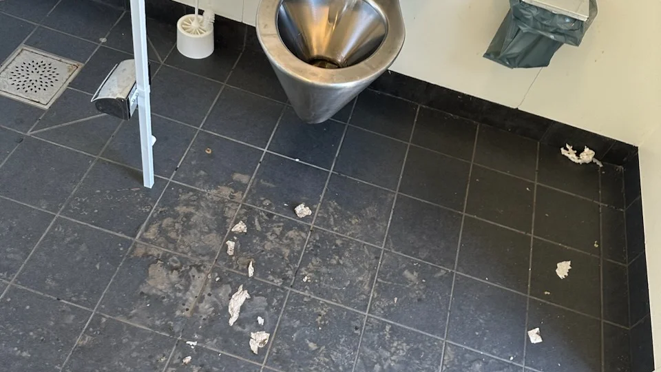 Nu uppmanar hon att kommunen att se till sina toaletter oftare.
