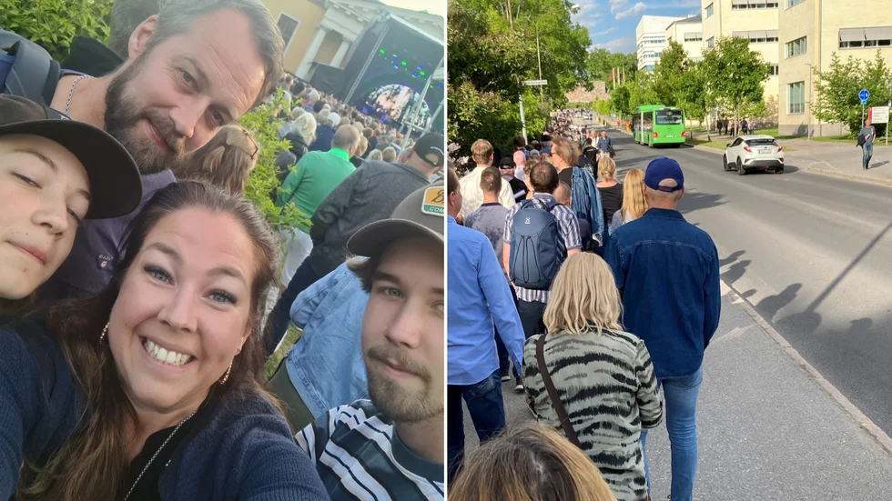 Charlotte Lind besökte tillsammans med sin man Daniel och sönerna Olle och Arvid. Hon är besviken över insläppet och är kritisk till den långa kön som uppstod. 