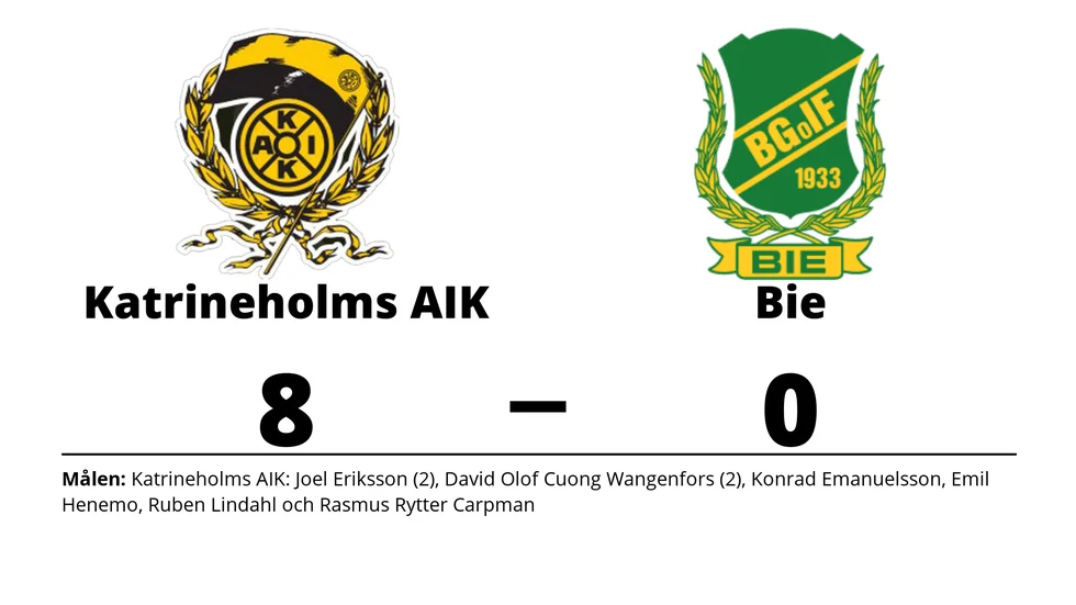 Katrineholms AIK vann mot Bie GoIF