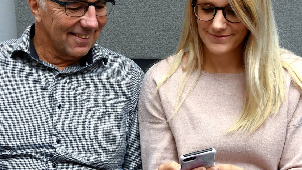 Nöjda. Ronny Grundström, verksamhetschef vid Piteå ungdomsmottagning, och Josefin Nygren, kurator, är nöjda med den nya appen.