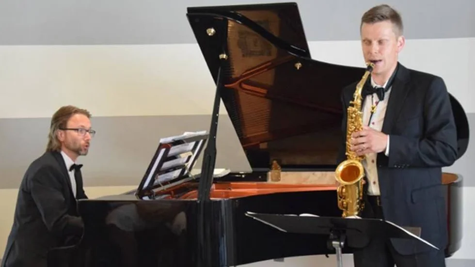 Jämställdhet. Saxofonisten Johannes Thorell och pianisten Magnus Sköld bjöd på  konsertprogrammet "Mellan Venus och Mars" med syfte att belysa jämställdheten inom musikhistorien på måndagskvällen.