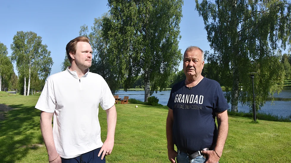 Robin och Ove Simonsson bor på var sin sida om Lule älv.