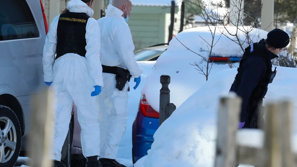 Det var i början av mars som polisen fick larm om att två personer dödats i ett villaområde i Luleå. Arkivbild.