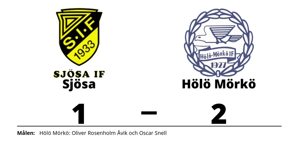 Sjösa IF förlorade mot Hölö Mörkö IF